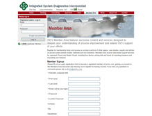Tablet Screenshot of members.isd-inc.com